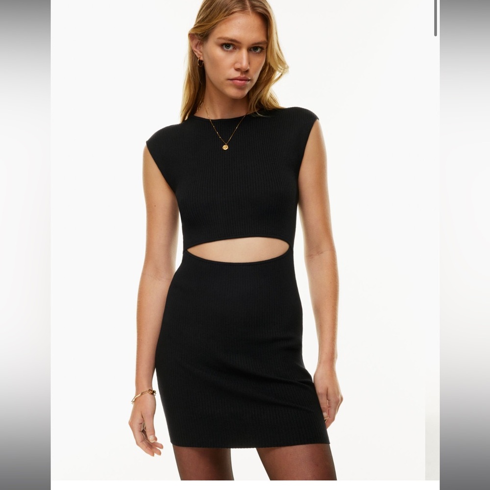 Wilfred free front cut out knit dress